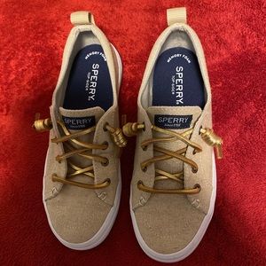 Size 5 Goldish Sperry Top Slider